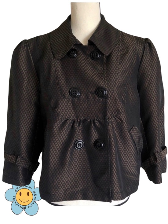 Apt. 9 Jackets & Blazers - APT.9 ~ Double Breasted ~ Jacket ~ The Shiny Brown Pattern is so Pretty ~ Sz Lg